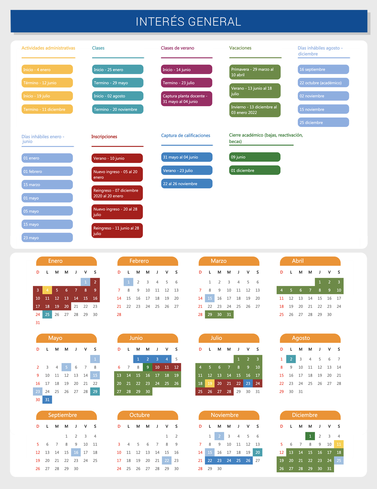 Calendario Escolar